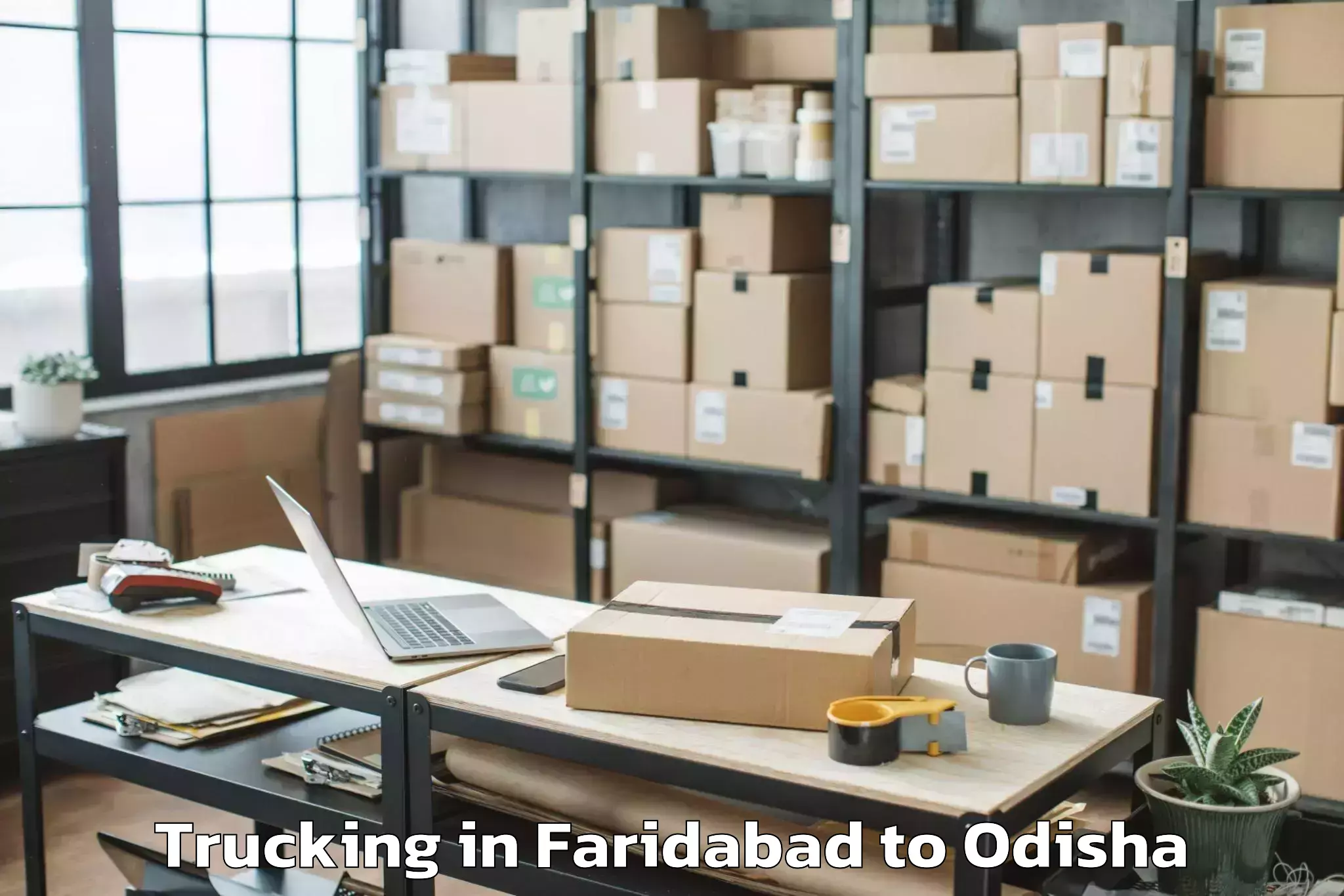 Book Your Faridabad to Oupada Trucking Today